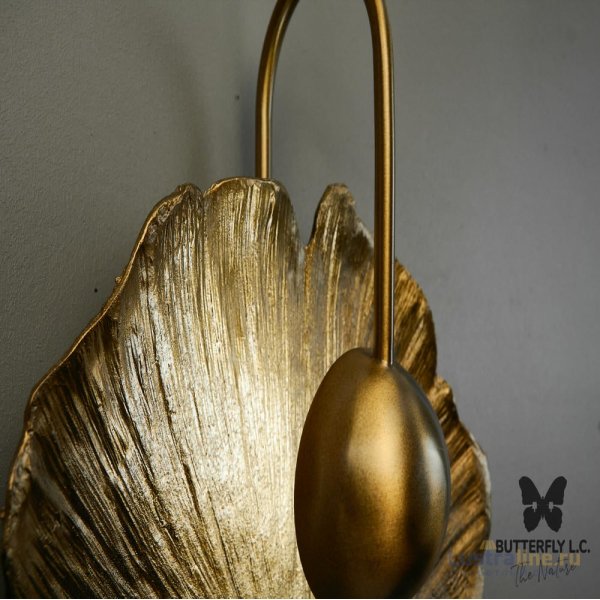 Бра Lotus Leaf Brass