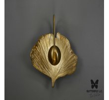 Бра Lotus Leaf Brass