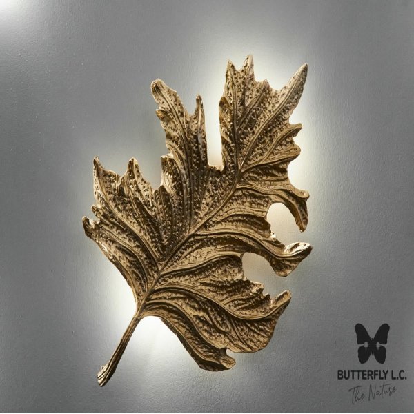 Бра Leaf Brass