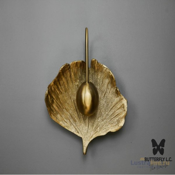 Бра Lotus Leaf Brass