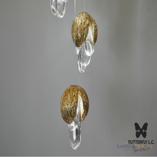 Люстра Wallnut B*6+S*4/30 Brass
