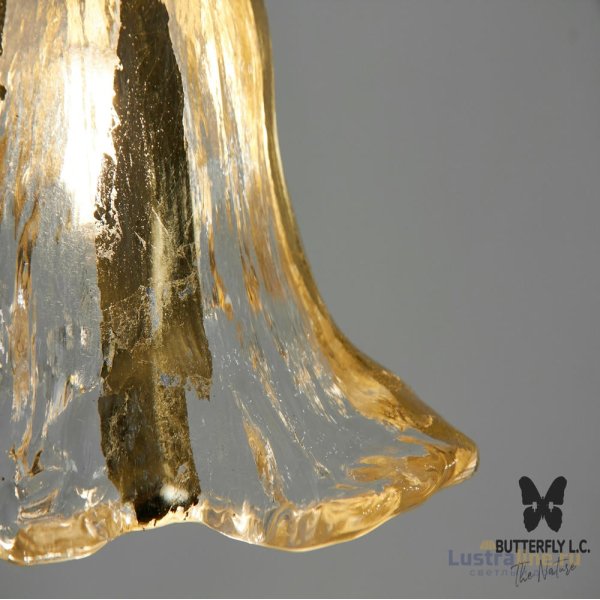 Люстра Glass Campanula Gold Leaf Люстра Glass Campanula Gold Leaf