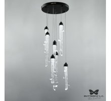 Люстра Cuted Branch/B*1+M*3+S*3 Graphite