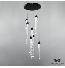 Люстра Cuted Branch/B*1+M*3+S*3 Graphite