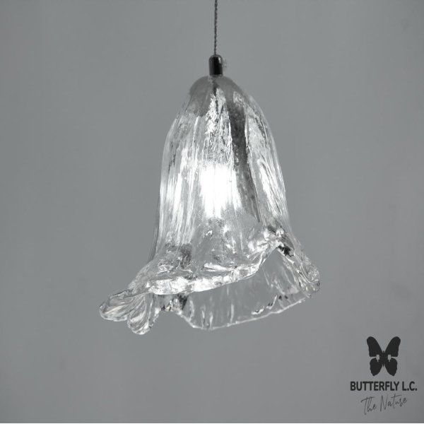 Люстра Glass Campanula Silver Leaf
