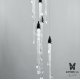 Люстра Cuted Branch/B*1+M*3+S*3 Graphite