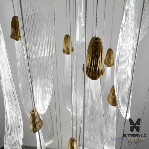 Люстра Single Leaf S*11+M*10+B*8/50 Brass
