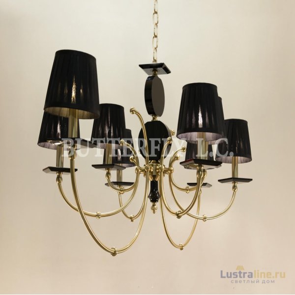 Люстра 406/8 OV Black Bronze