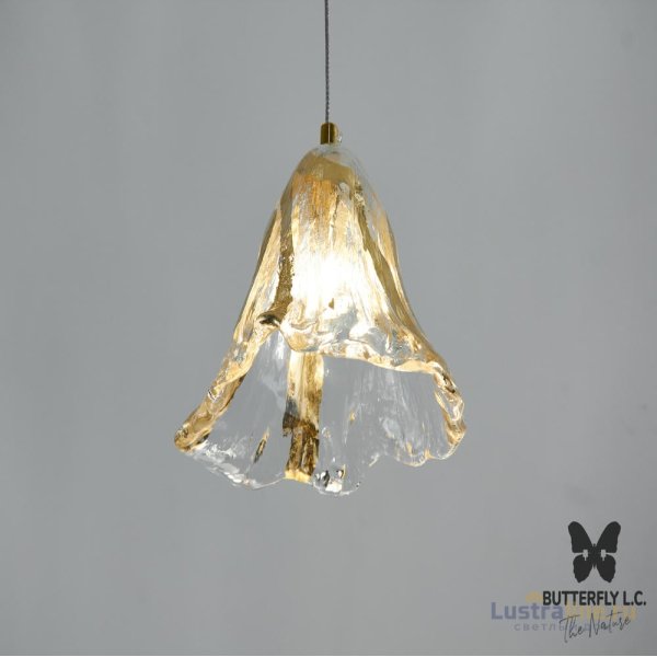 Люстра Glass Campanula Gold Leaf Люстра Glass Campanula Gold Leaf