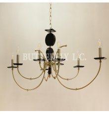 Люстра 406/8 OV Black Bronze