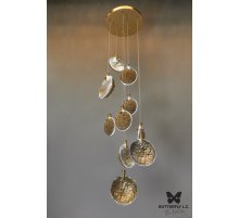 Люстра Mussels B*4+S*6/30 Brass