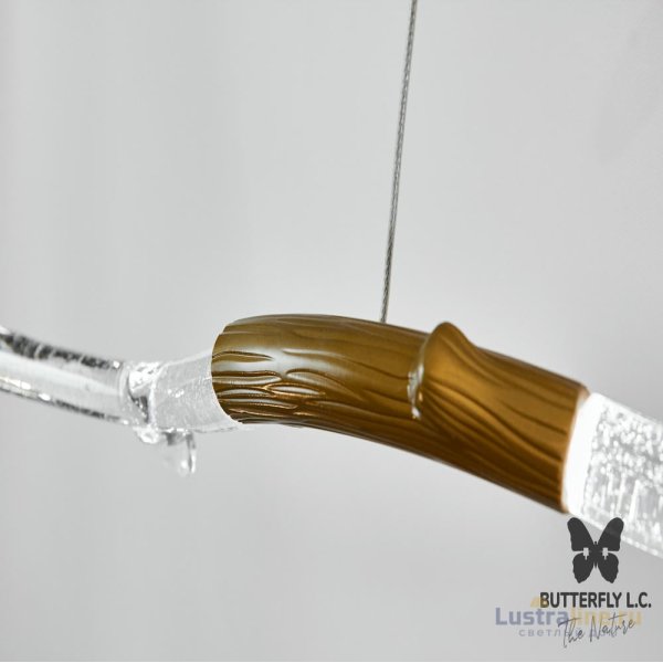 Люстра Branch Crown/2 Long Single Brass