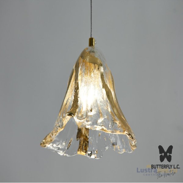 Люстра Glass Campanula Gold Leaf Люстра Glass Campanula Gold Leaf