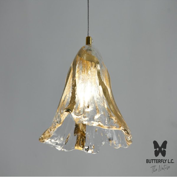 Люстра Glass Campanula Gold Leaf