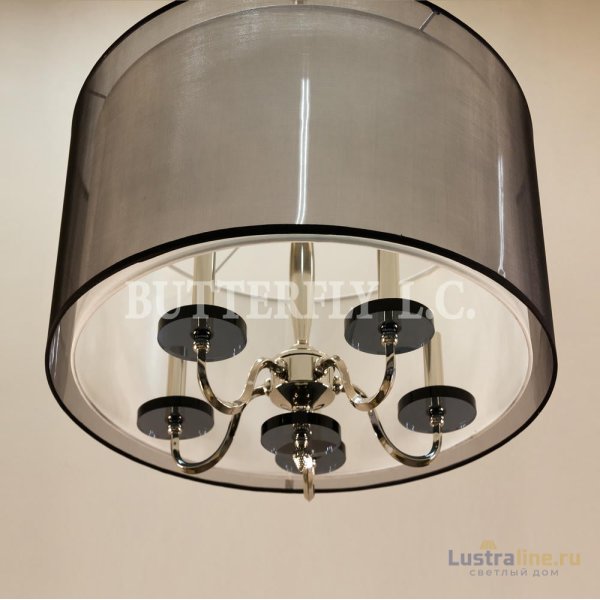 Люстра 88045/5 Cr Black Shade Nickel Люстра 88045/5 Cr Black Shade Nickel