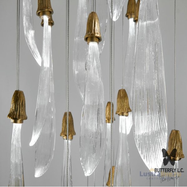 Люстра Single Leaf S*11+M*10+B*8/50 Brass