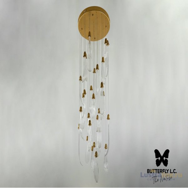 Люстра Single Leaf S*11+M*10+B*8/50 Brass