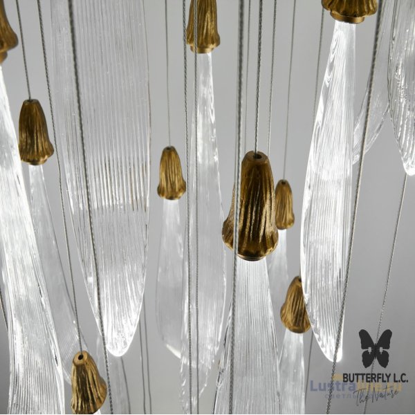 Люстра Single Leaf S*11+M*10+B*8/50 Brass