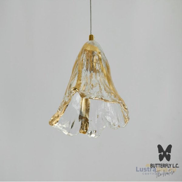 Люстра Glass Campanula Gold Leaf Люстра Glass Campanula Gold Leaf