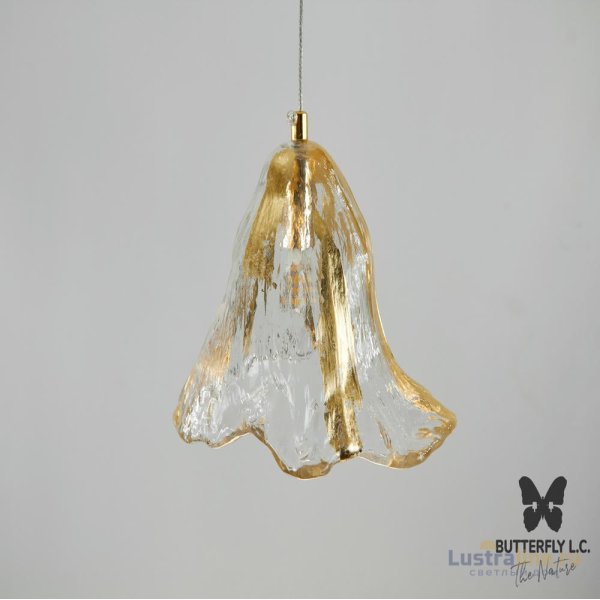 Люстра Glass Campanula Gold Leaf Люстра Glass Campanula Gold Leaf