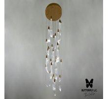 Люстра Single Leaf S*11+M*10+B*8/50 Brass
