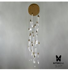 Люстра Single Leaf S*11+M*10+B*8/50 Brass