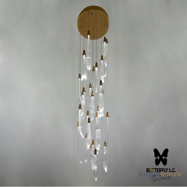 Люстра Single Leaf S*11+M*10+B*8/50 Brass