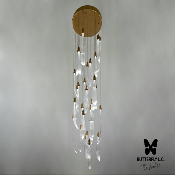 Люстра Single Leaf S*11+M*10+B*8/50 Brass
