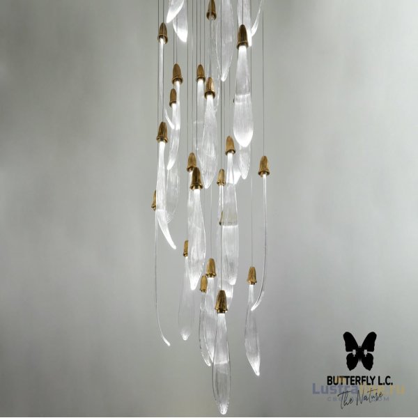 Люстра Single Leaf S*11+M*10+B*8/50 Brass