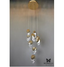 Люстра Wallnut B*6+S*4/30 Brass