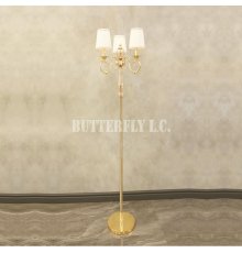 Торшер 103/3F Gold