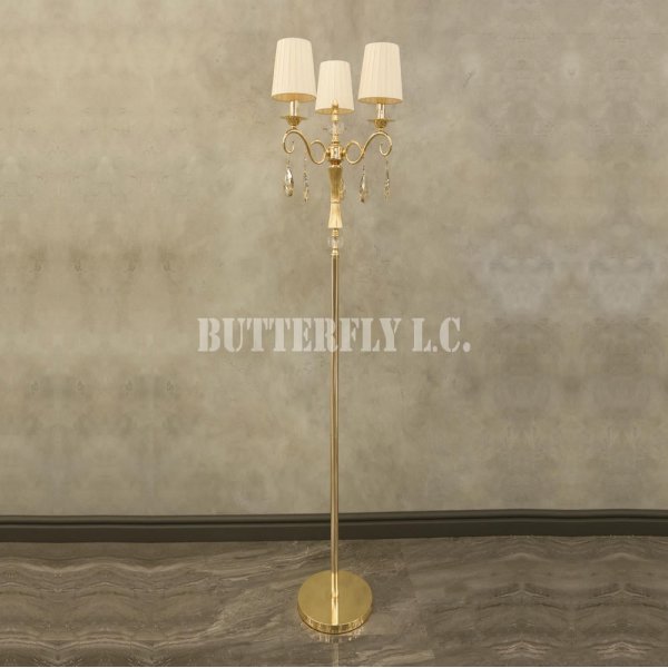Торшер 1021/3F Gold