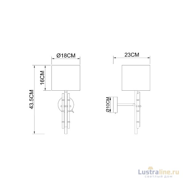 Бра Arte Lamp Taygeta A4097AP-1CC