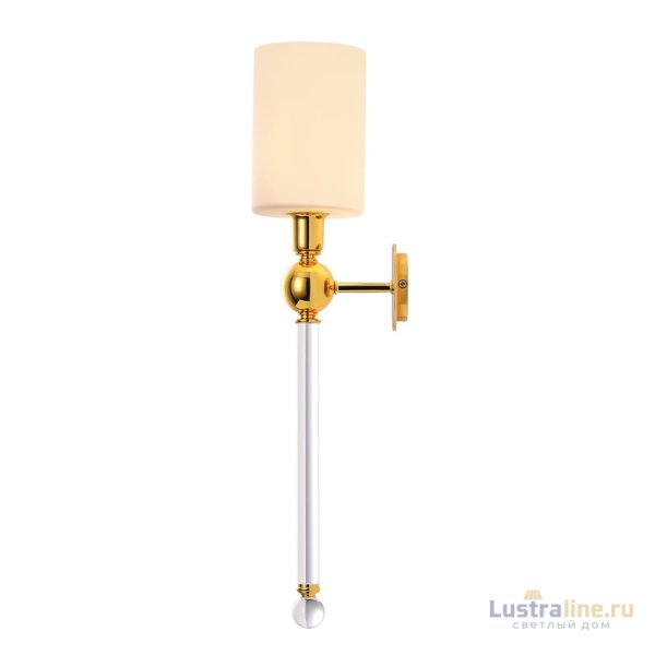 Бра Crystal Lux MIRABELLA AP1 GOLD/WHITE