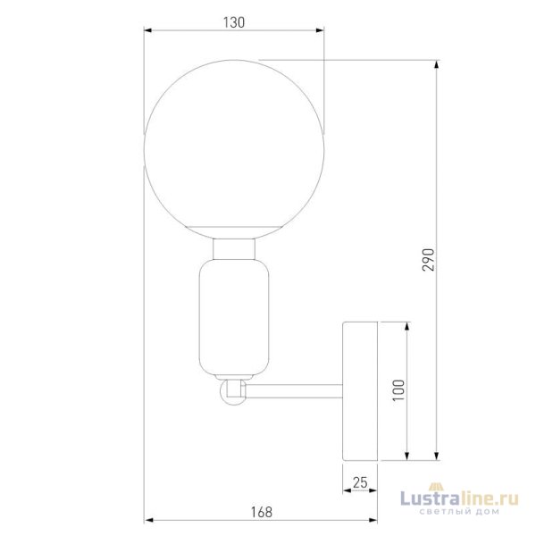 Бра Eurosvet Bubble 50251/1 золото Бра Eurosvet Bubble 50251/1 золото