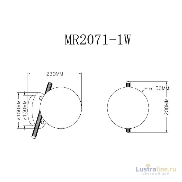 Бра Myfar Francis MR2071-1W