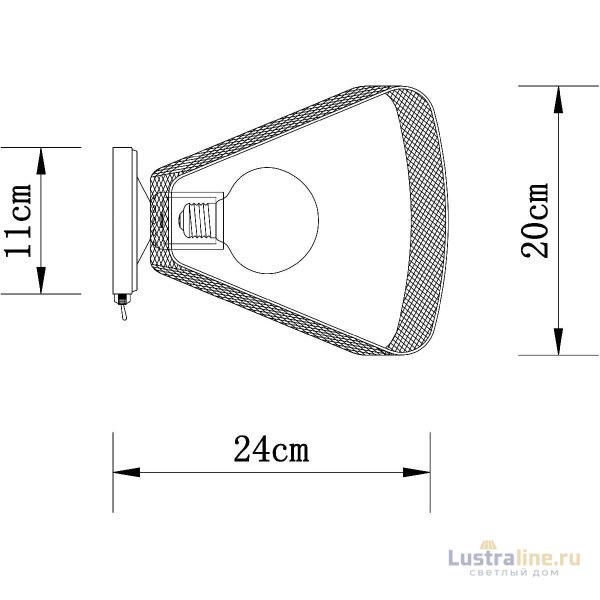 Бра Arte Lamp Maasym A7044AP-1BK