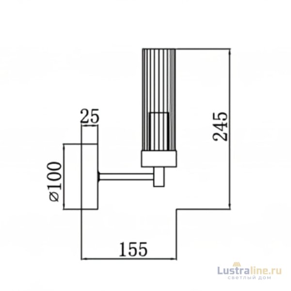 Бра iLamp Evolution W15609-1 AN+CL