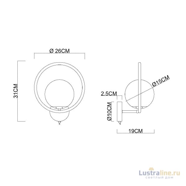 Бра Arte Lamp Matisse A7741AP-1BK