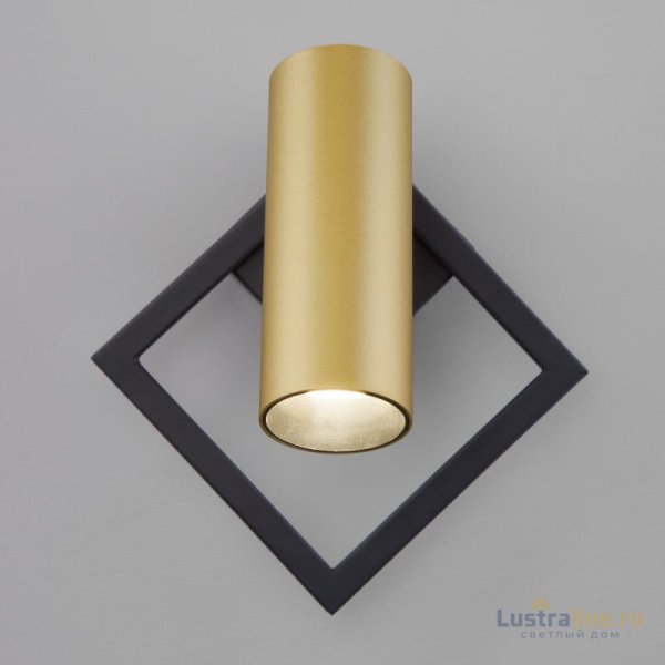 Бра Eurosvet 20091/1 LED черный/ золото Бра Eurosvet 20091/1 LED черный/ золото