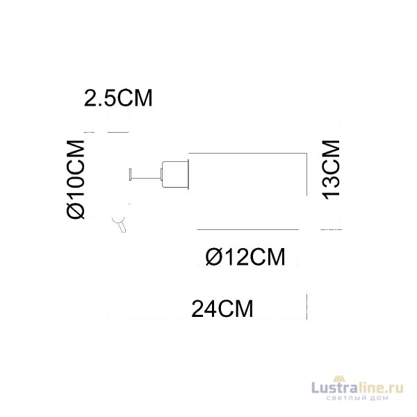 Бра Arte Lamp Carlo A8205AP-1BK