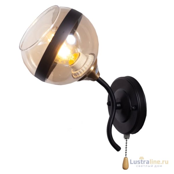 Бра IMEX MD.3595-1-W COFFEE+FGD Бра IMEX MD.3595-1-W COFFEE+FGD