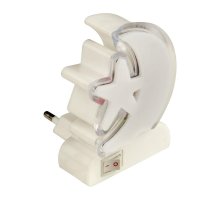 Настенный светодиодный светильник (10314) Uniel DTL-301-Месяц со звездочкой/RGB/4LED/0,5W