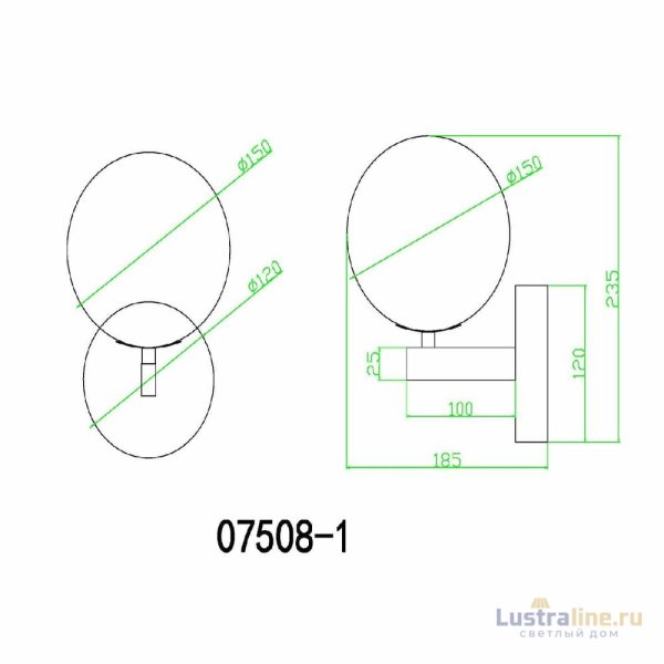 Бра Kink Light Сида 07508-1,02