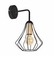 Бра IMEX MD.9051-1-W-BK+WOOD