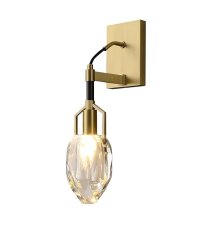 Бра DeLight Collection Wall lamp 8960-1W brass/clear