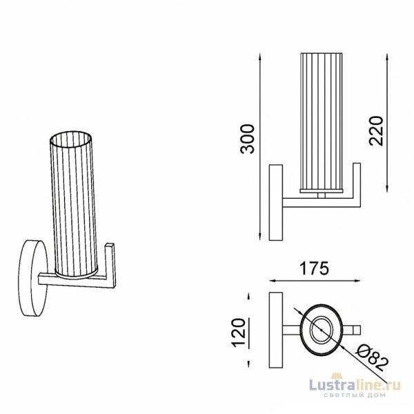 Бра iLamp Evolution W6806-1 QGD