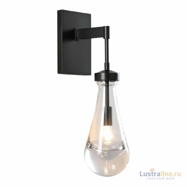 Бра DeLight Collection Raindrop MT9093-1W black brushed gold