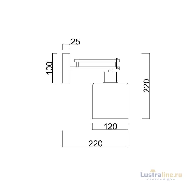 Бра Myfar Bona MR1590-1C Бра Myfar Bona MR1590-1C