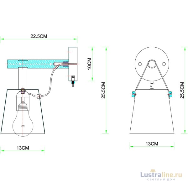 Бра Arte Lamp Thomas A7032AP-1BK